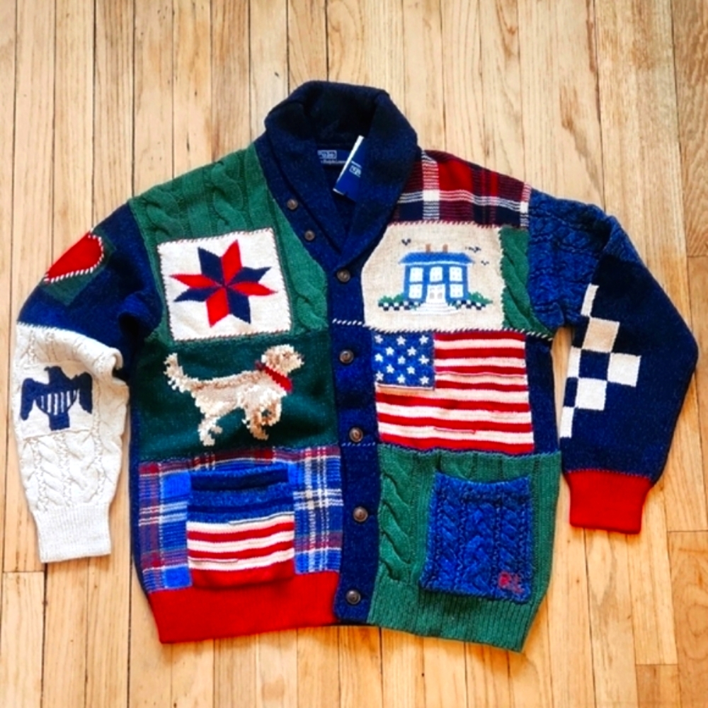 Polo Holiday Patchwork Sweater